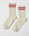 Academy Sock - Cardinal Stripe