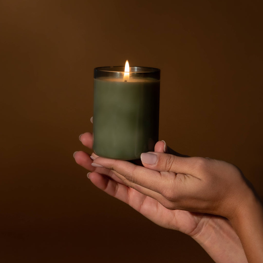 The Greenhouse - Tomato Leaf - 8oz Glass Candle