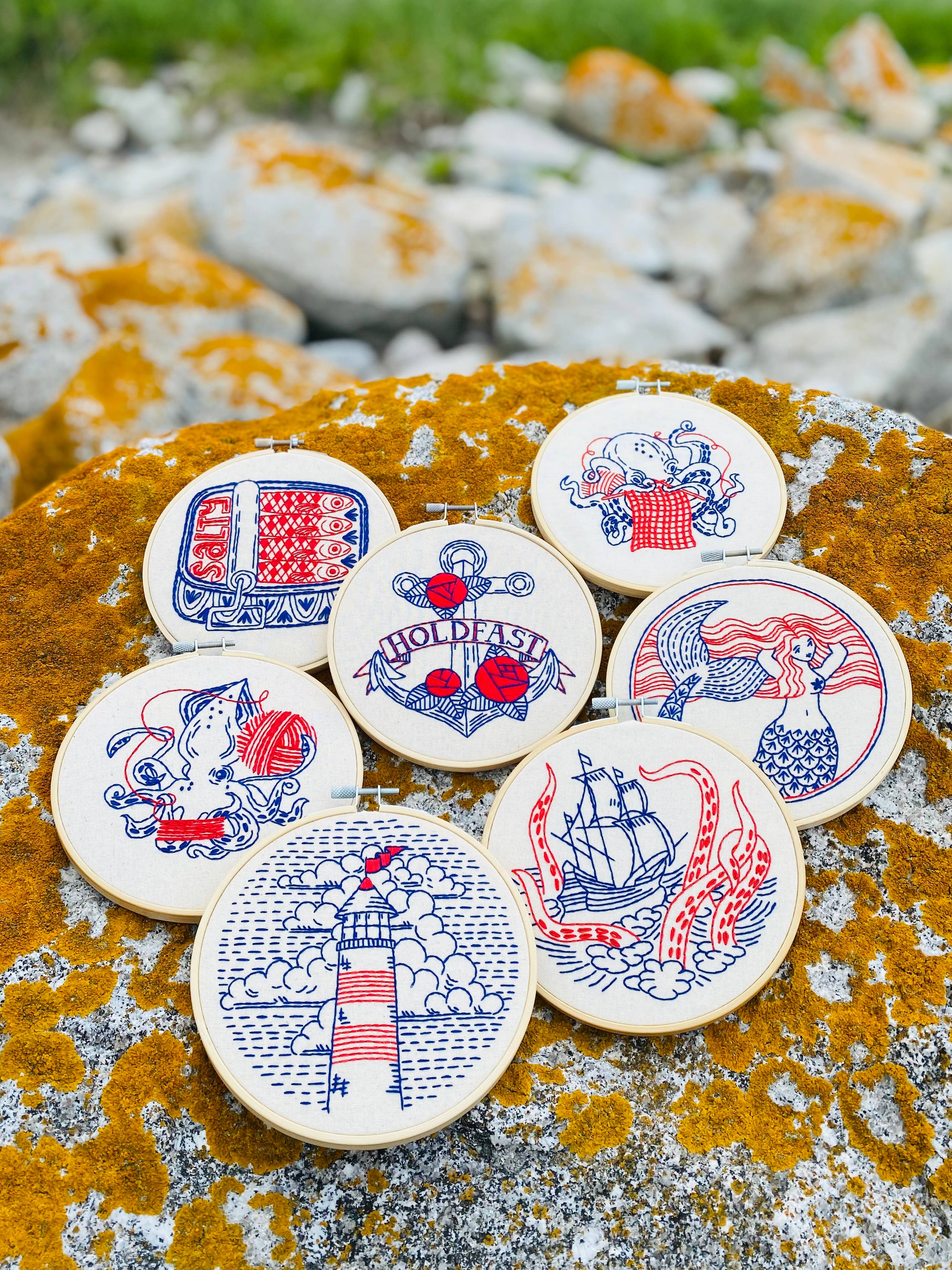 Sardines Complete Embroidery Kit