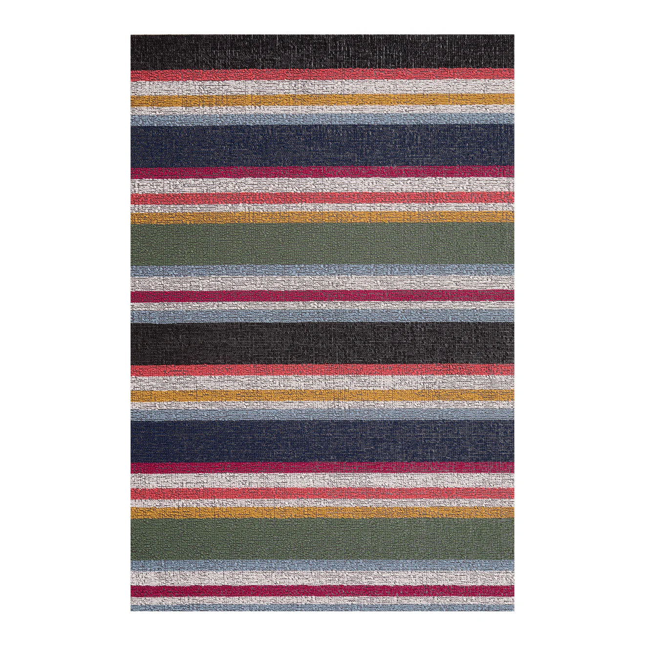 Shuffle Stripe Shag Utility in Petunia - 24 x 36