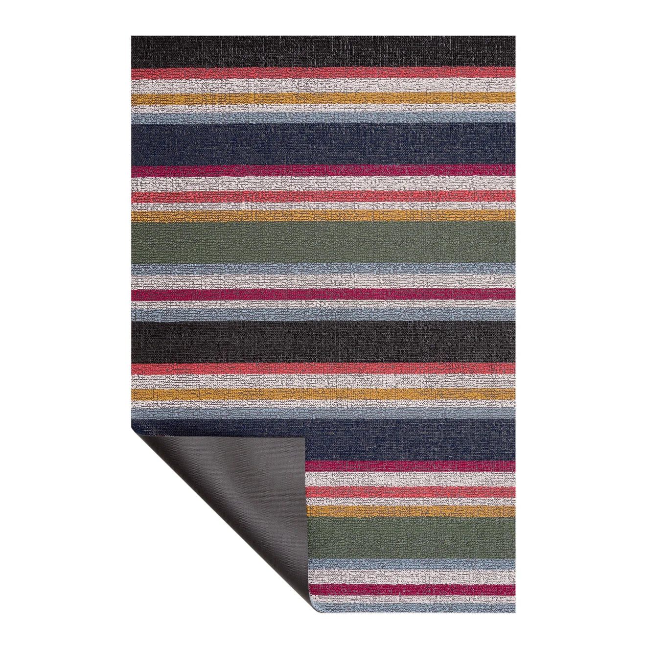 Shuffle Stripe Shag Utility in Petunia - 24 x 36