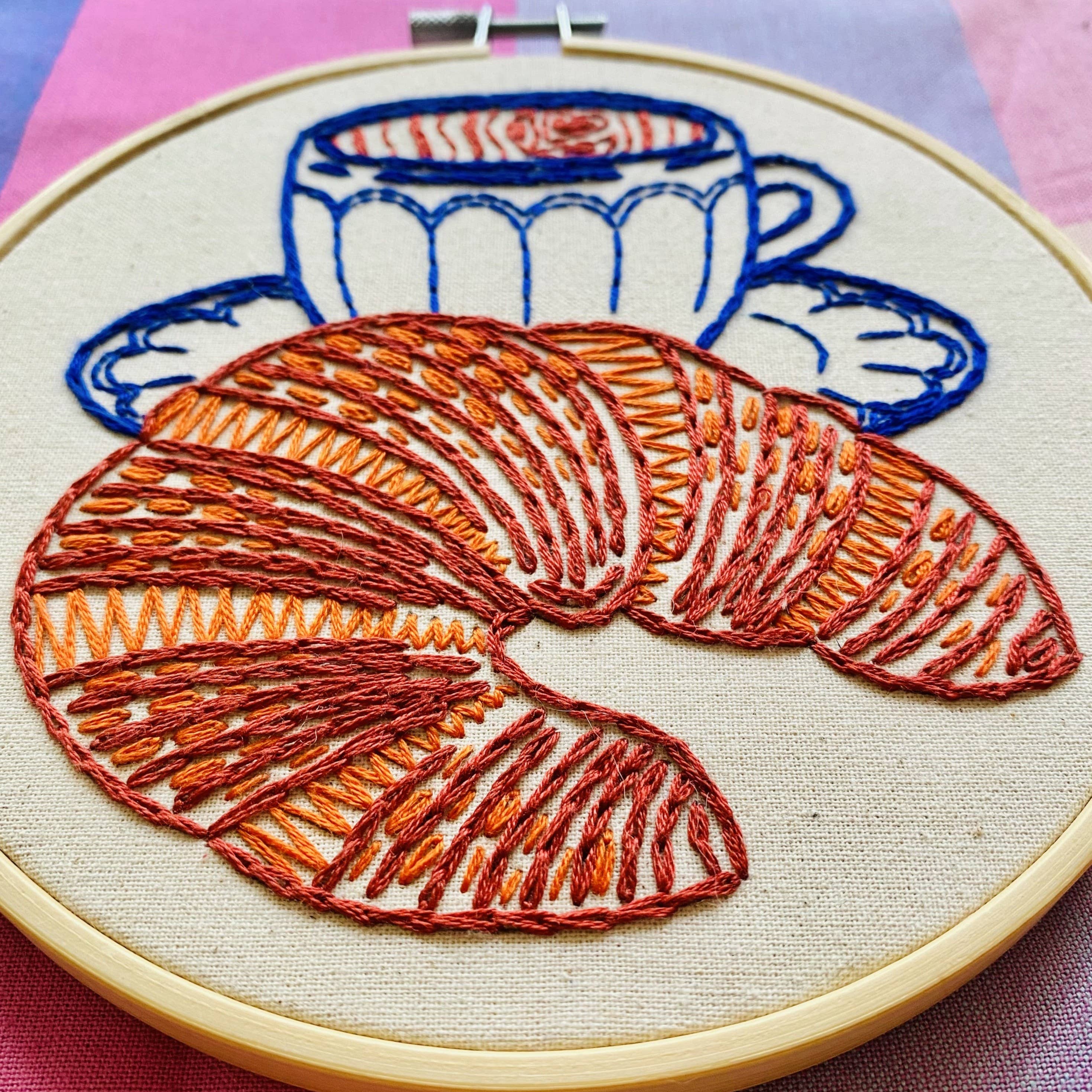 Croissant Complete Embroidery Kit