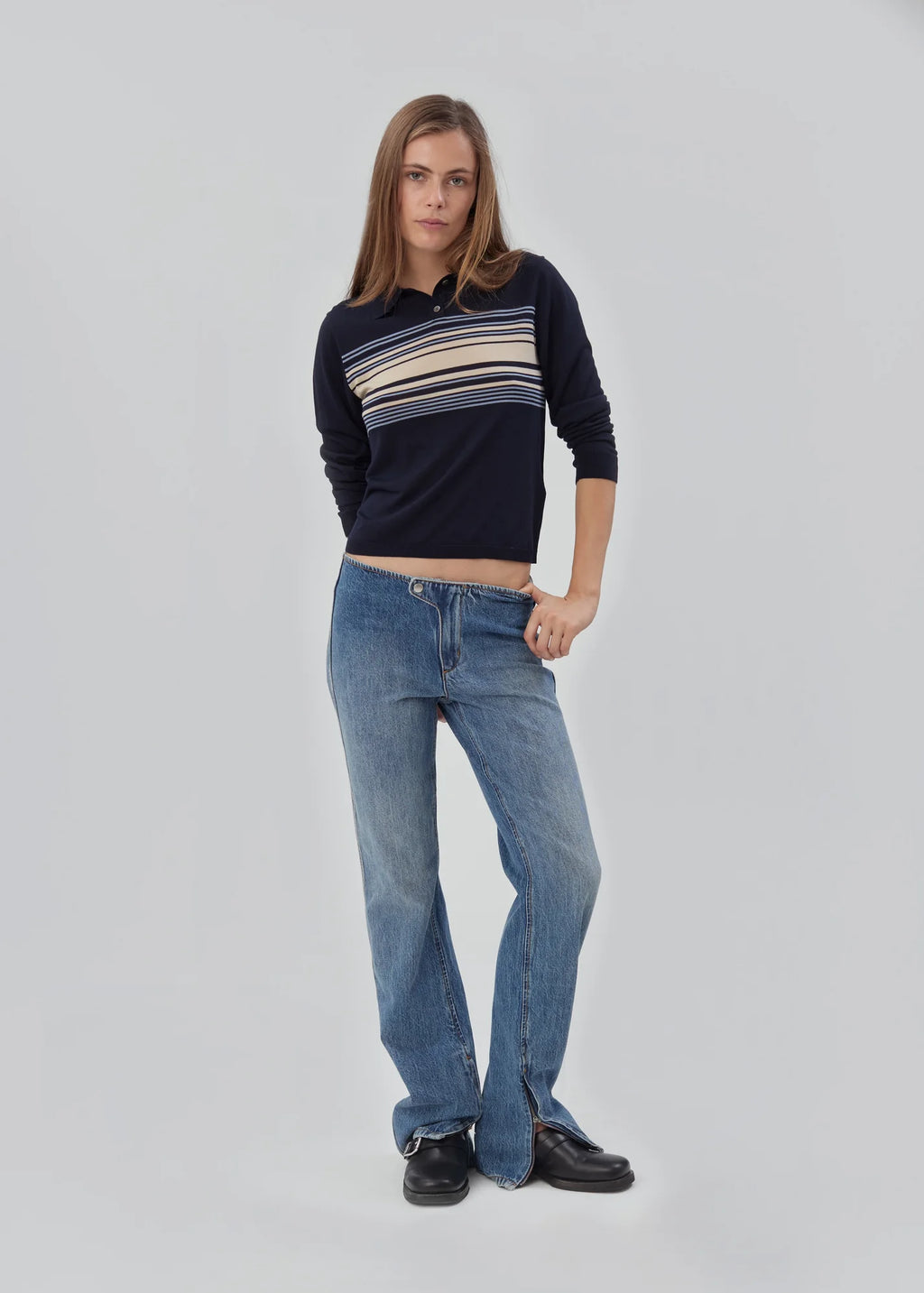 Daughter Sweater Long Sleeve - Navy