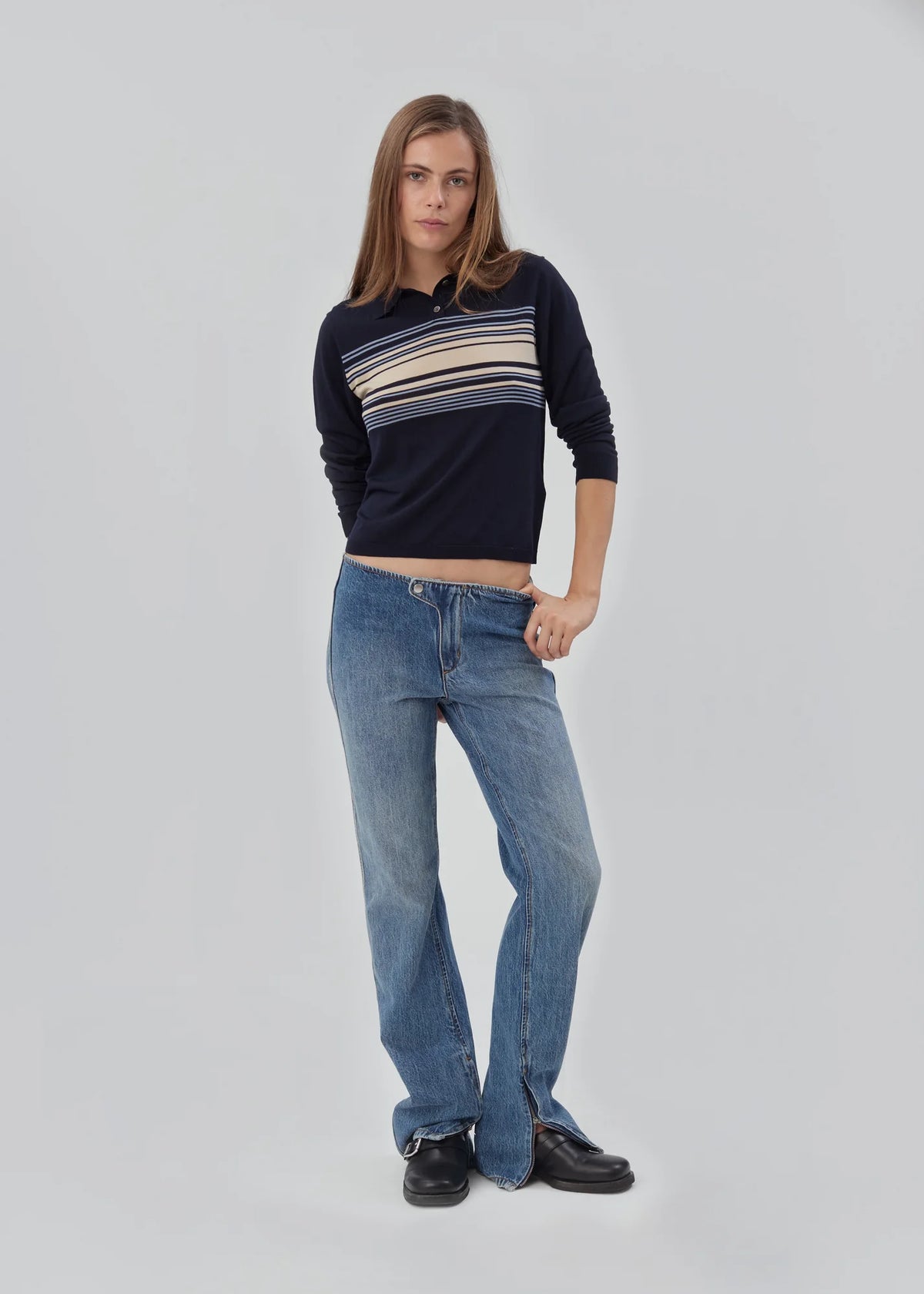Daughter Sweater Long Sleeve - Navy
