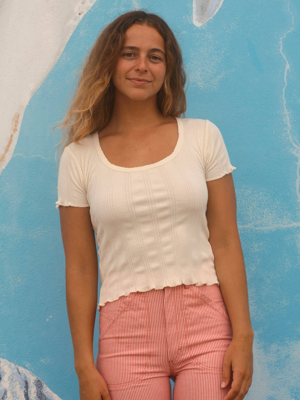 Pointelle Tee