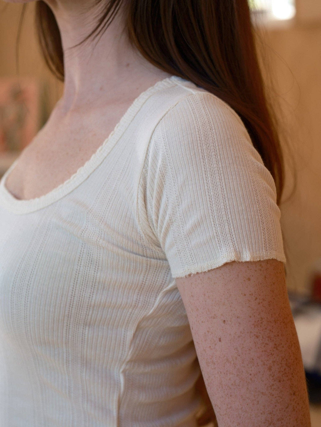 Pointelle Tee