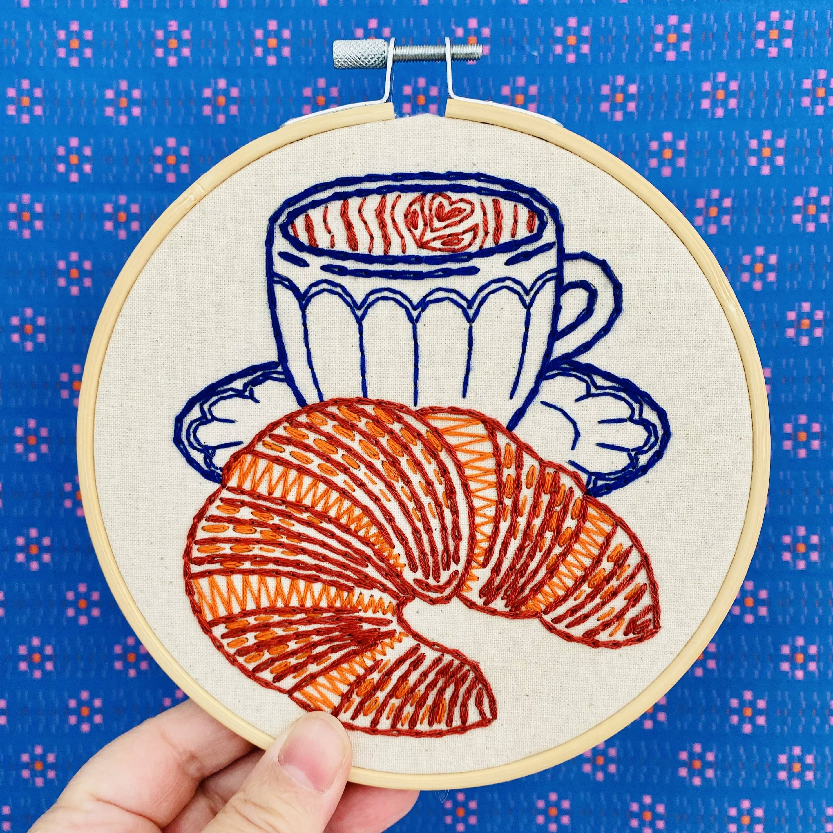 Croissant Complete Embroidery Kit