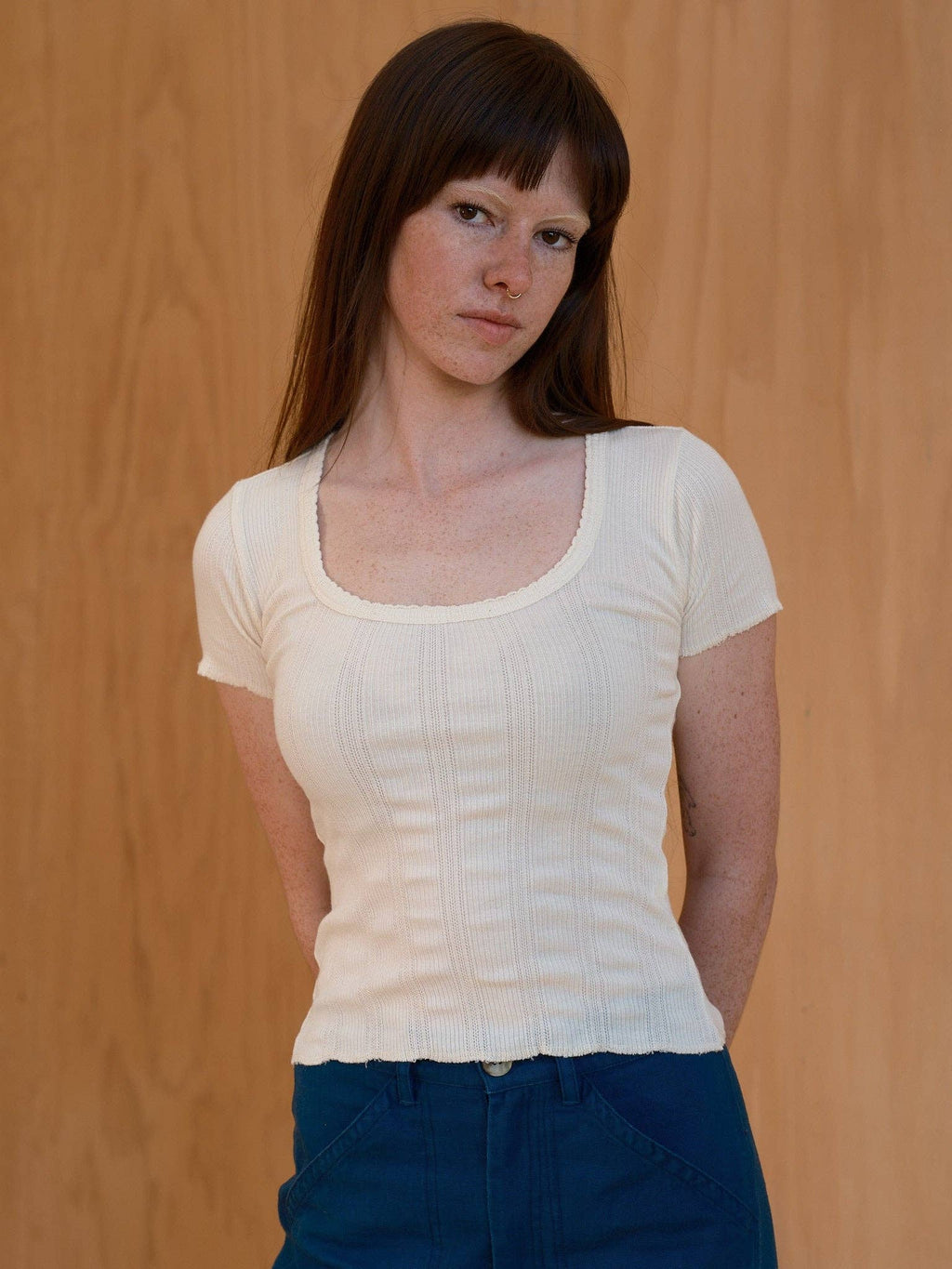 Pointelle Tee