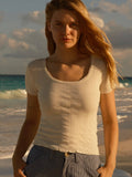 Pointelle Tee