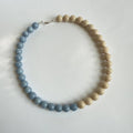 Le Ciel Necklace — Angelite × Fossil Jasper