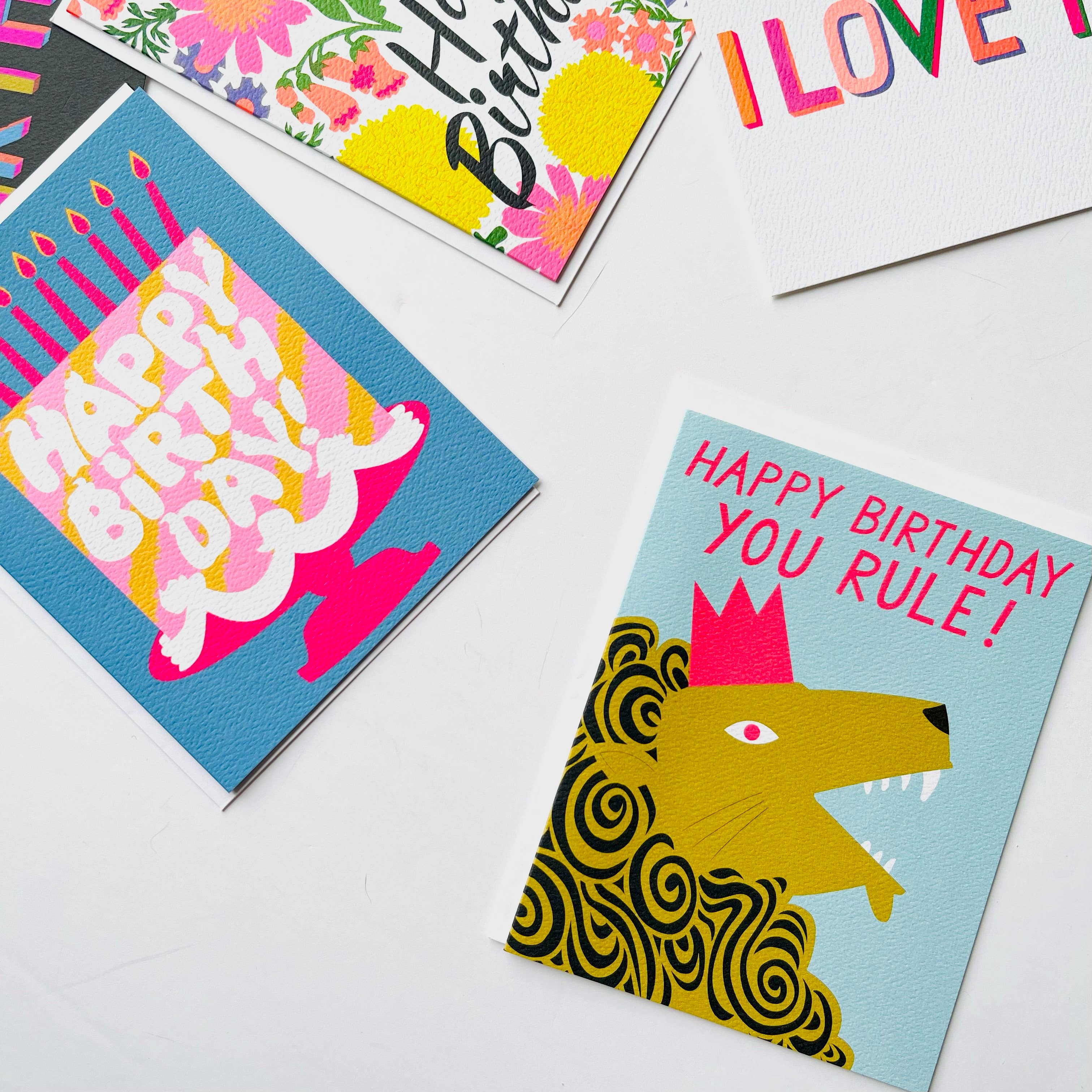 Happy Birthday Pink Cake Dreams Note Card