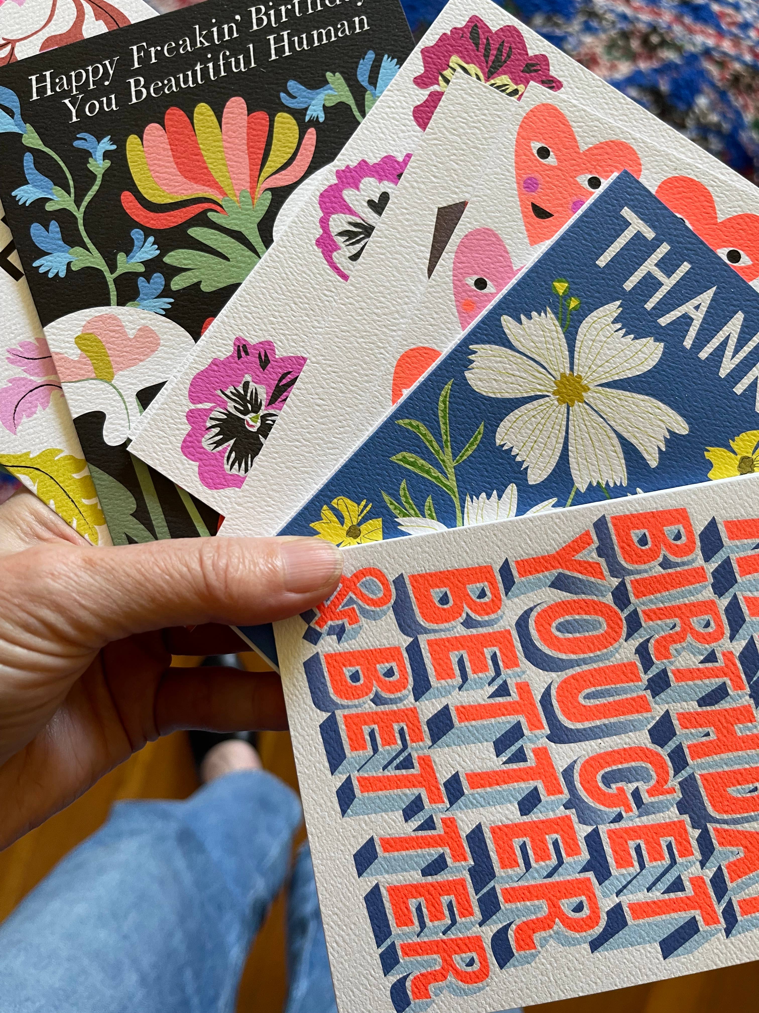 Cosmos Thank You Note Card