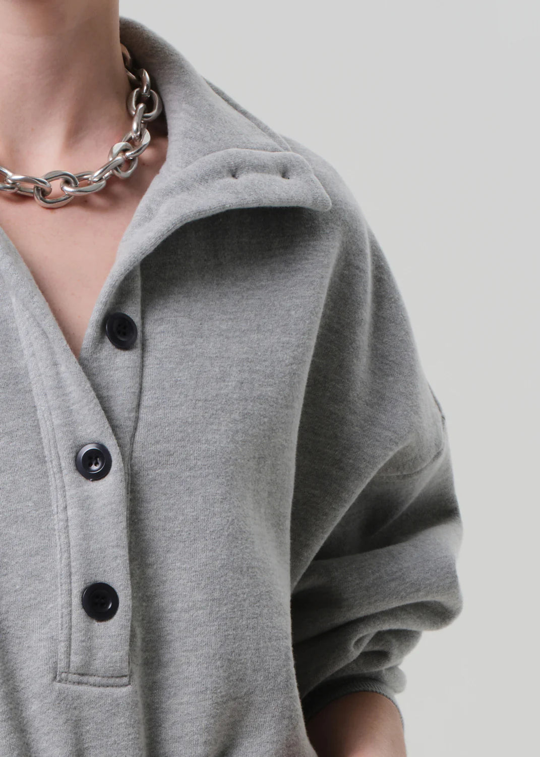 Mirelle Funnel Neck - Heather Grey