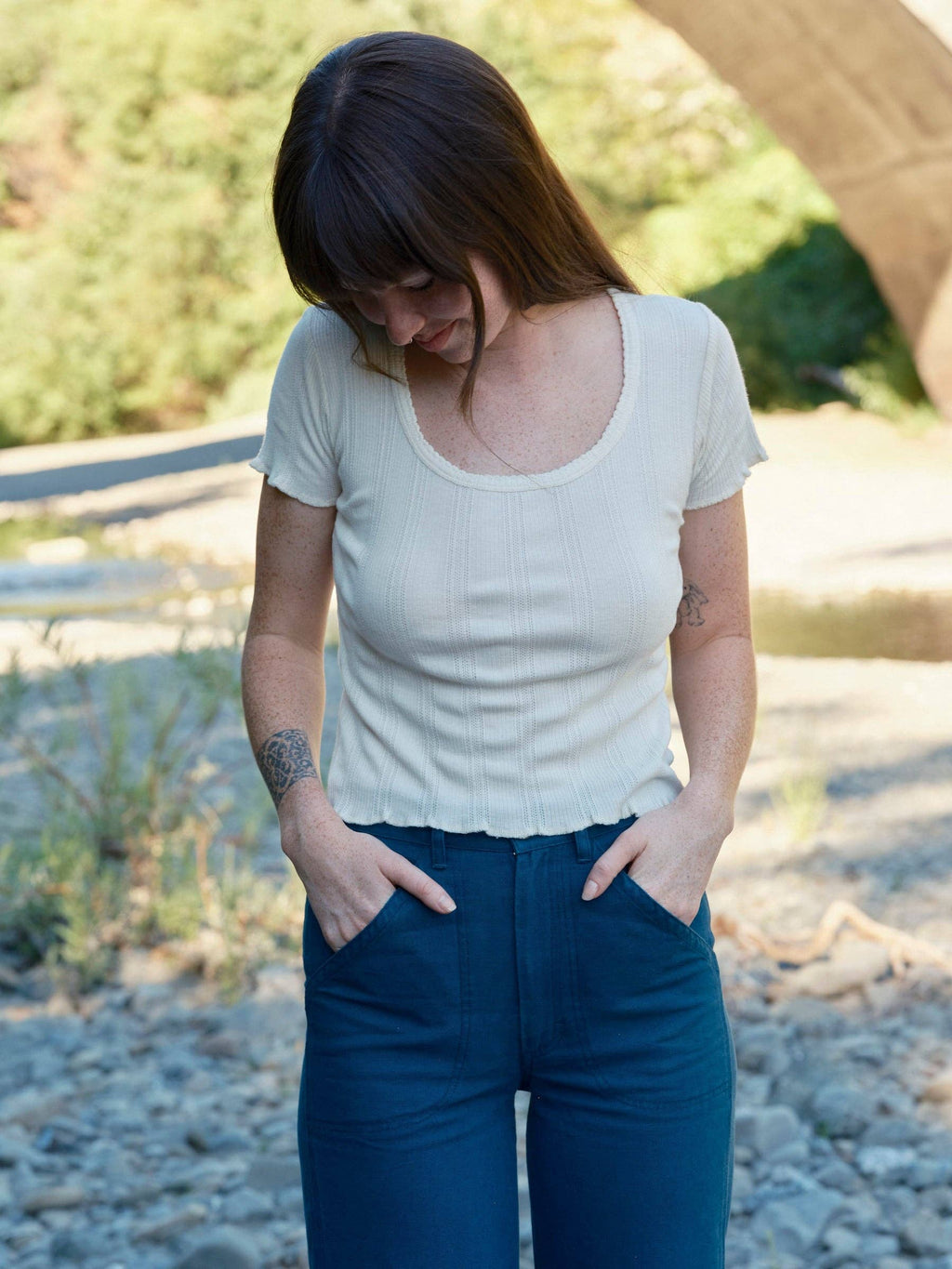 Pointelle Tee