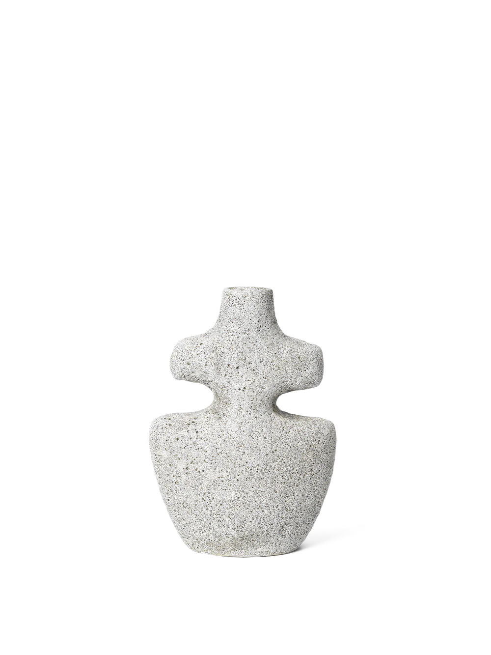 Yara Candle Holder - Medium Grey Pumice