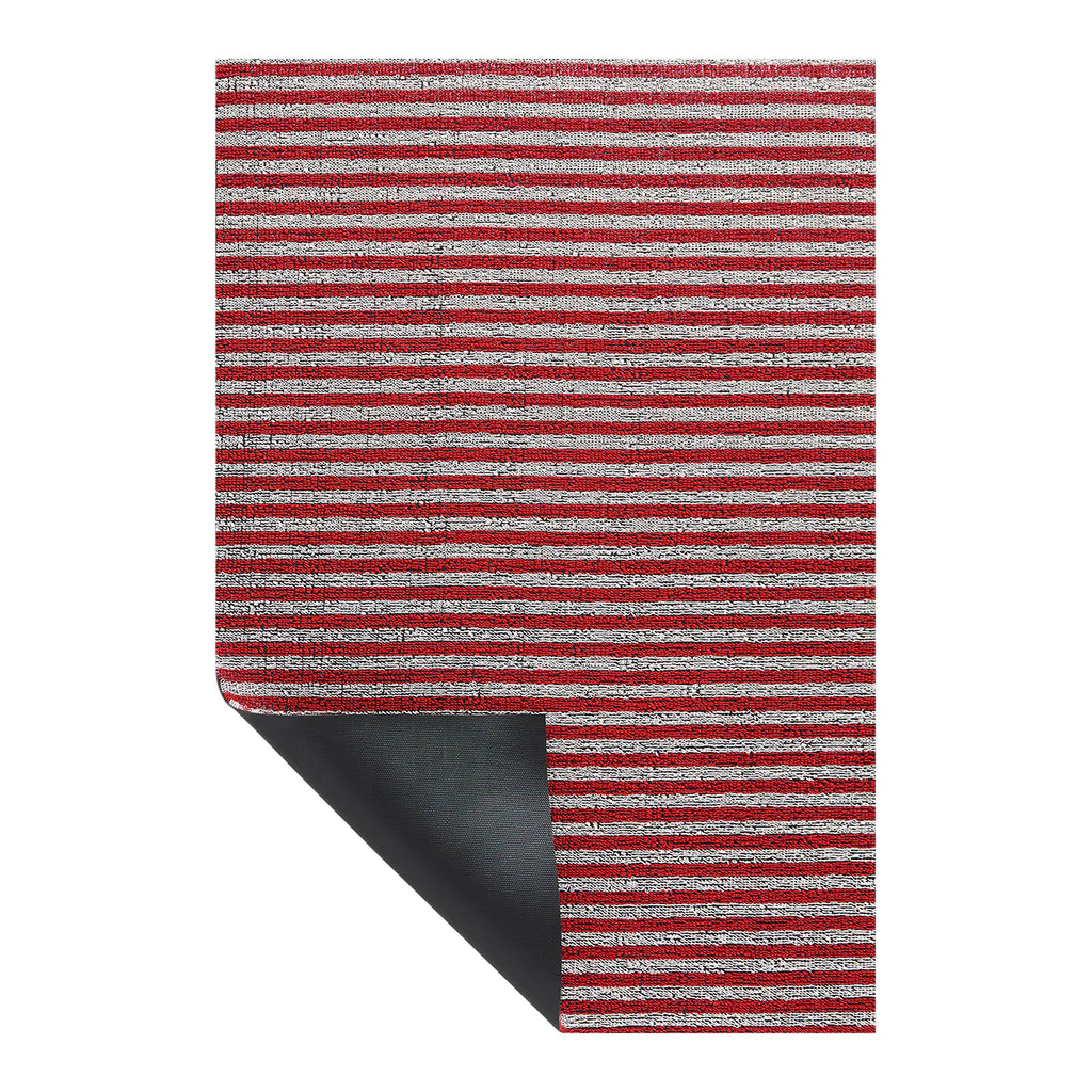 Breton Stripe Shag Mat in Candy - 24 x 36