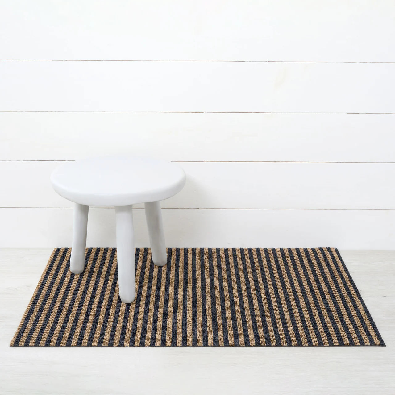 Breton Stripe Shag Utility in Coast - 24 x 36
