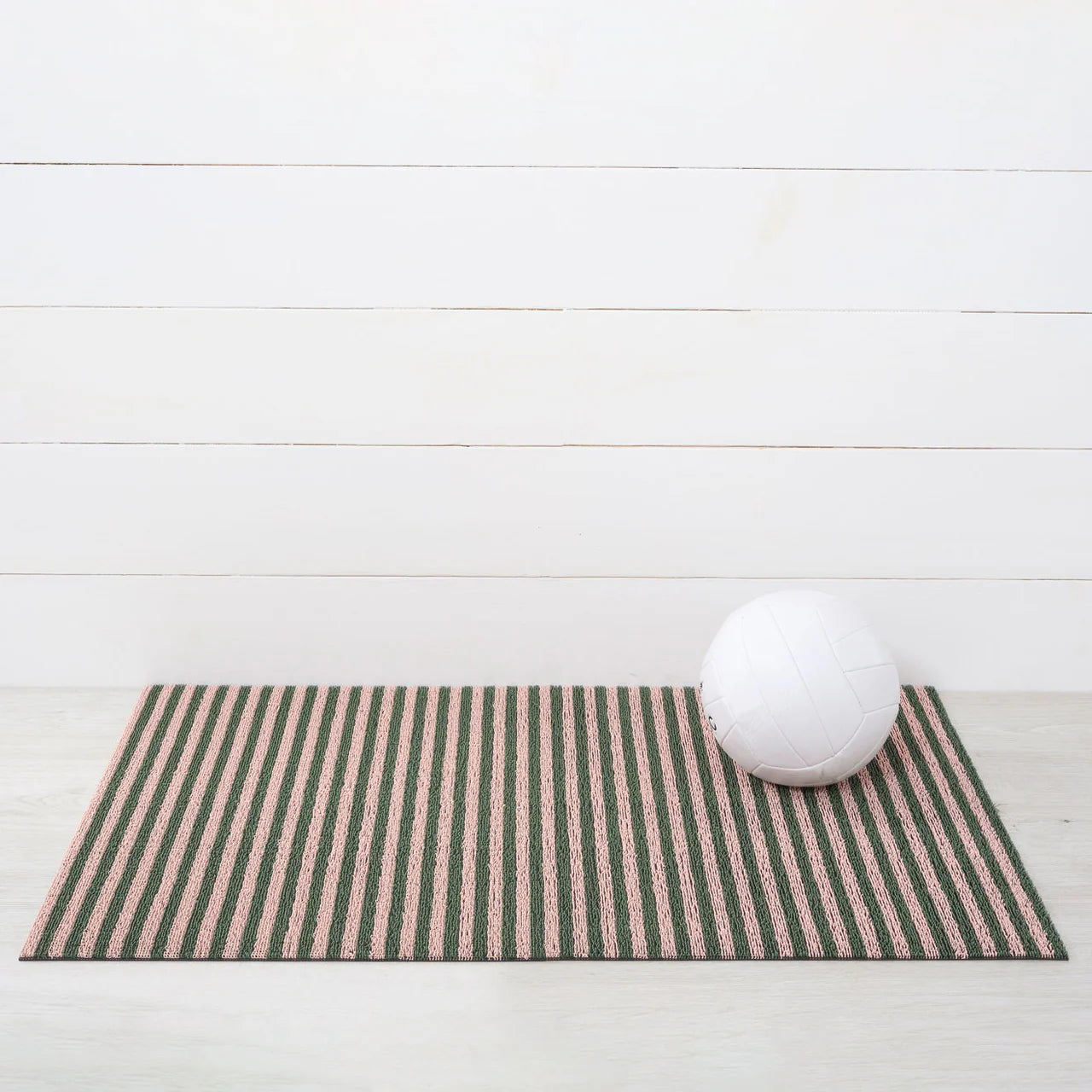 Breton Stripe Shag Mat in Malibu - 24 x 36