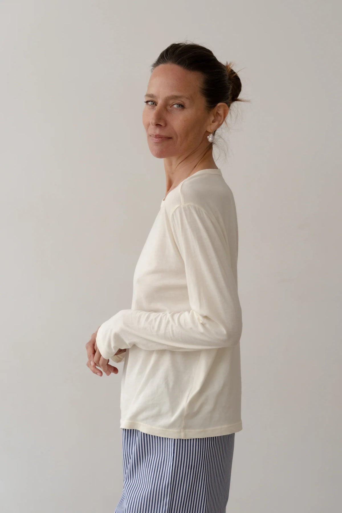 The Jersey Long Sleeve - Cream