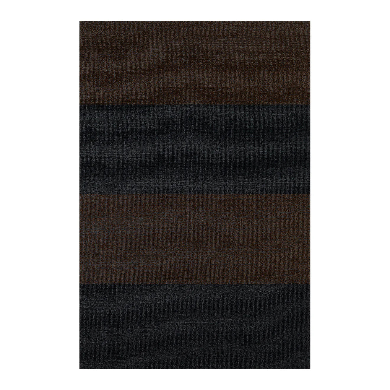 Duo Stripe Shag Big Mat - 36x60 MOCHA