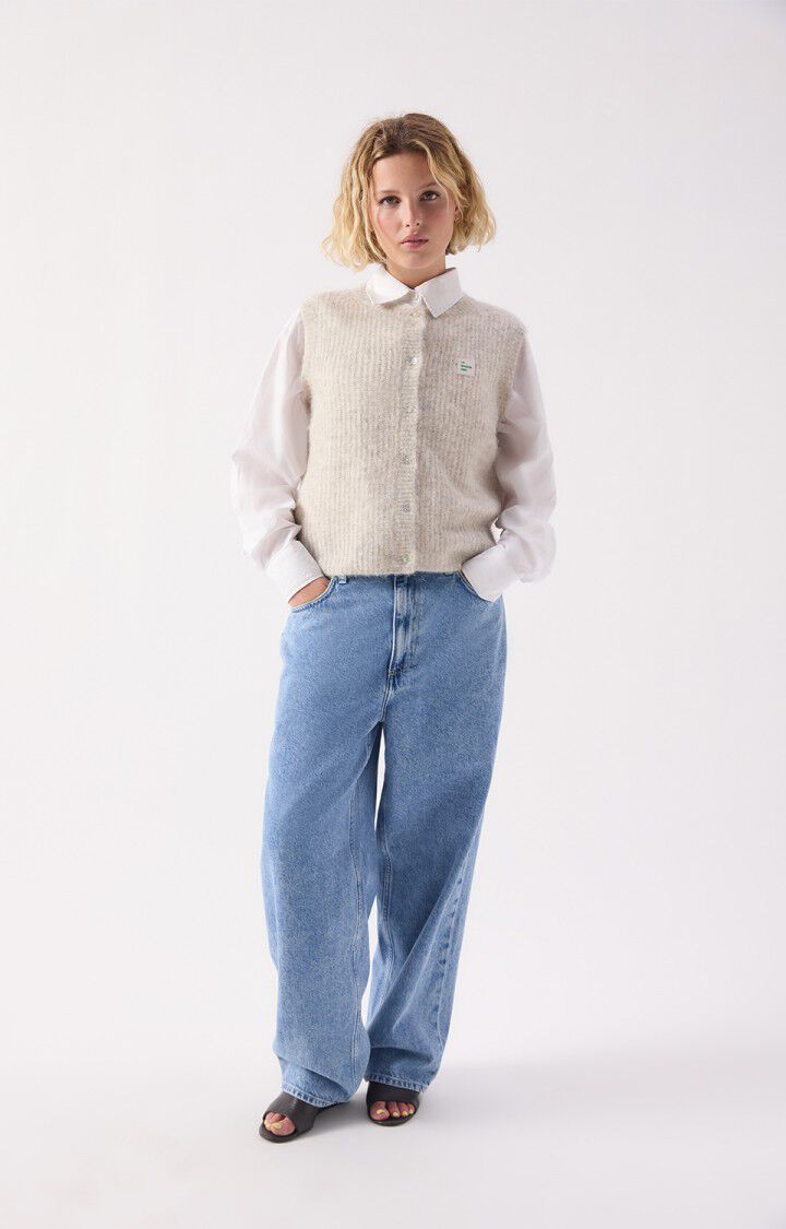 East Cardigan Vest - Powder Snow