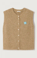 East Cardigan Vest - Sand