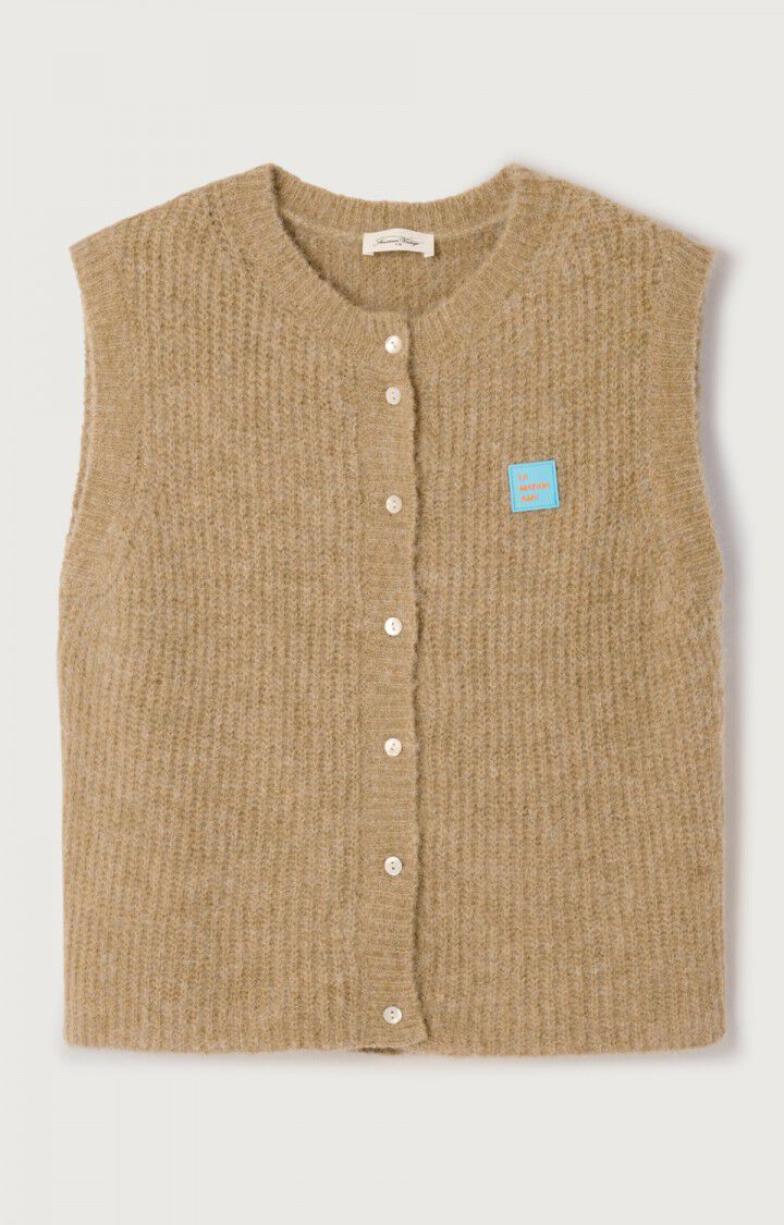 East Cardigan Vest - Sand