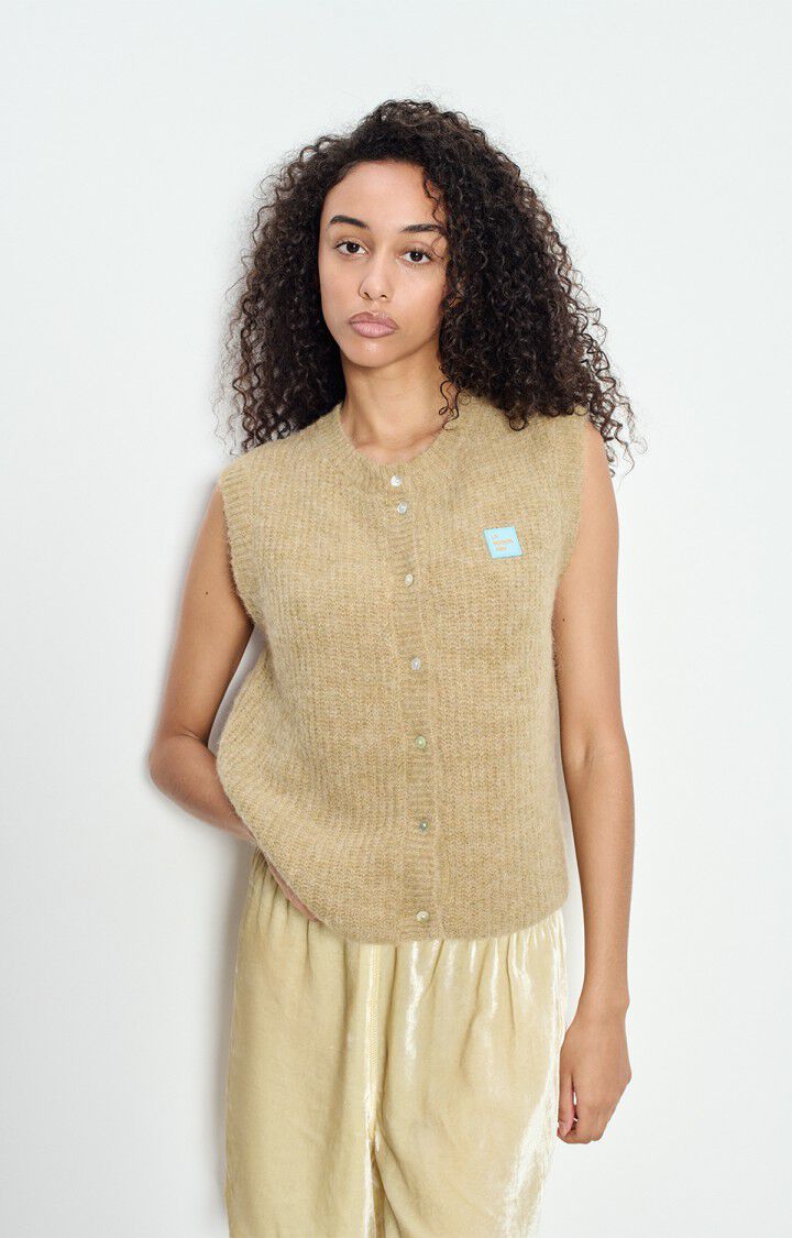 East Cardigan Vest - Sand