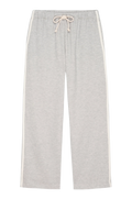 Eco Terry Stripe Crop Pant