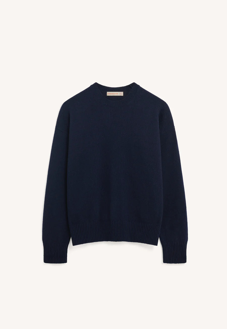 Innes Slouch Crewneck - Navy