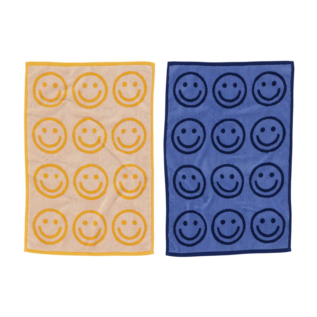 Hand Towel Set of 2 - Happy Blue Marigold