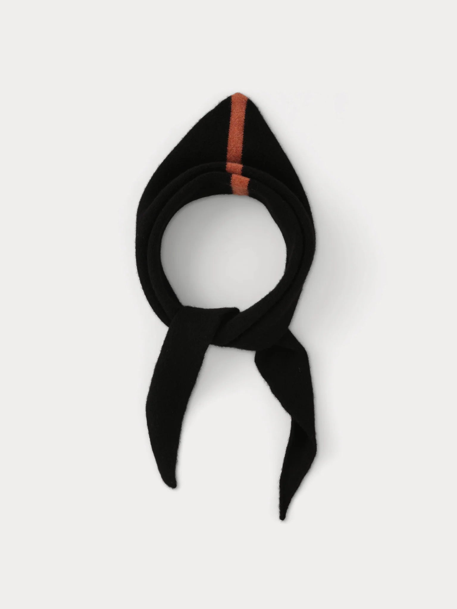 Single Stripe Triangle Neckerchief - Black & Iron Oxide