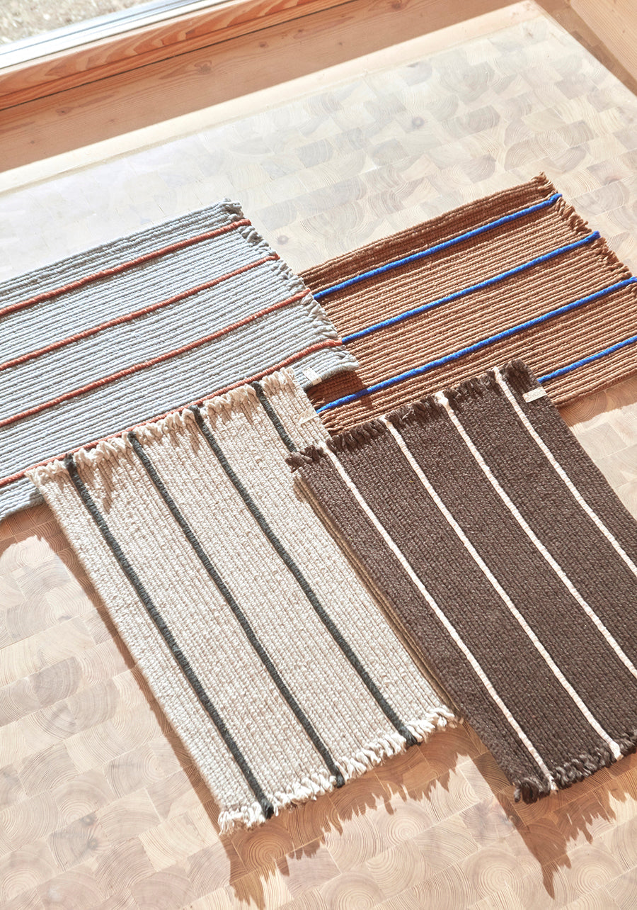 Putki Recycled Doormat - Dusty Blue