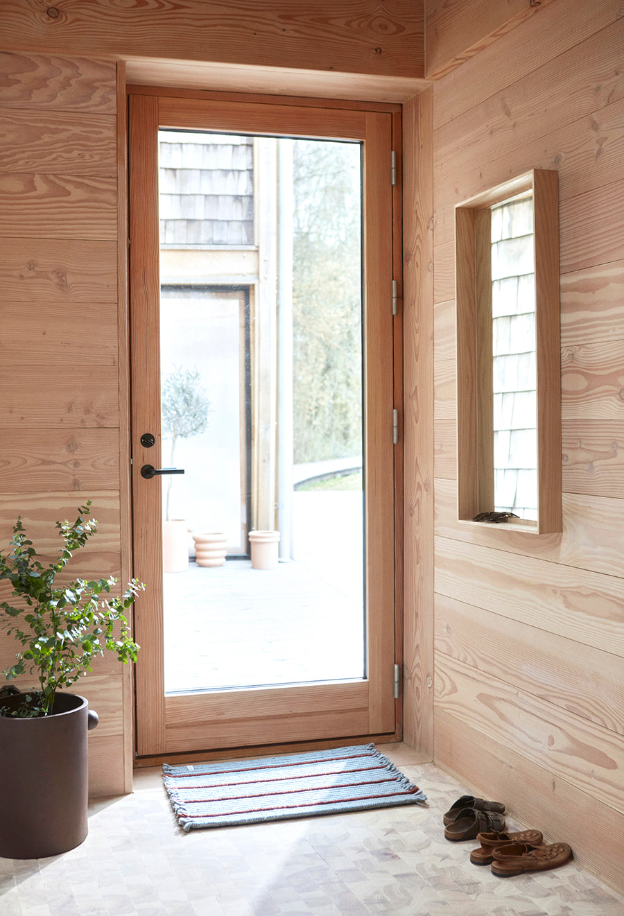 Putki Recycled Doormat - Dusty Blue