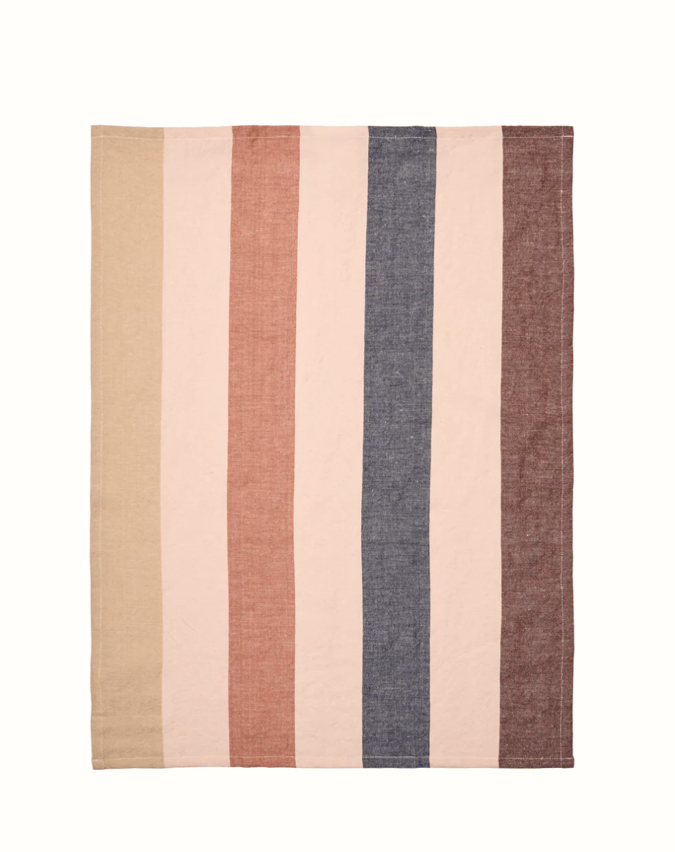 Hale Tea Towel Cashmere Mocha Indigo