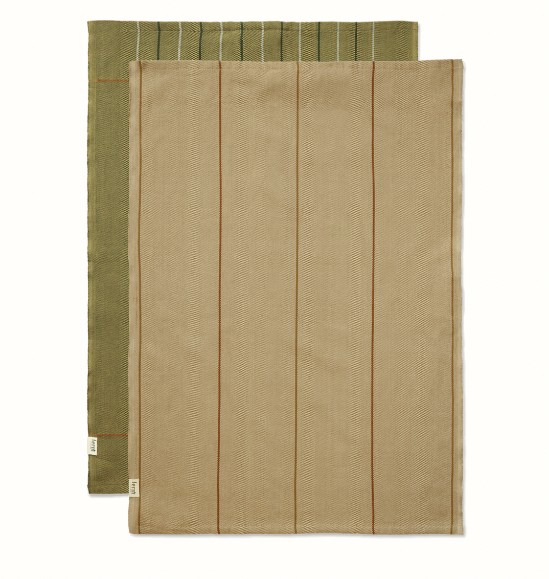 Ito Tea Towel Set of 2 Seaweed Flax