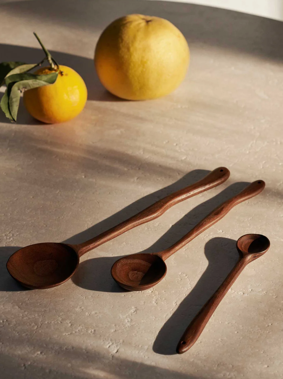Meander Spoon 20cm Dark Brown