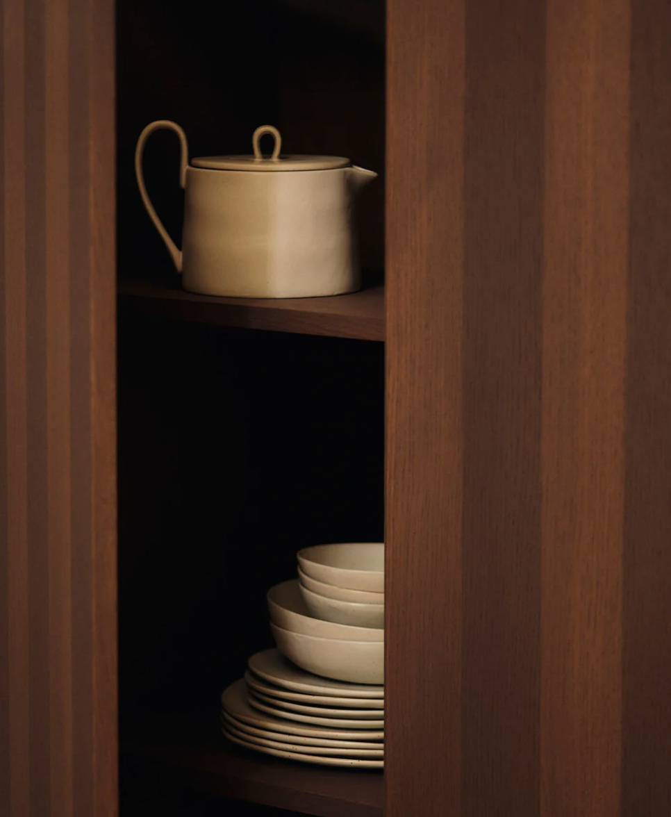 Flow Teapot Off White Speckle