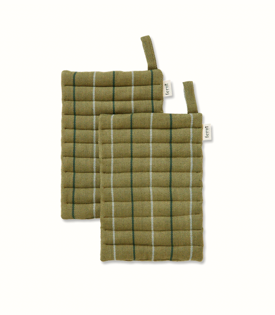 Ito Pot Holder Set of 2 Seaweed