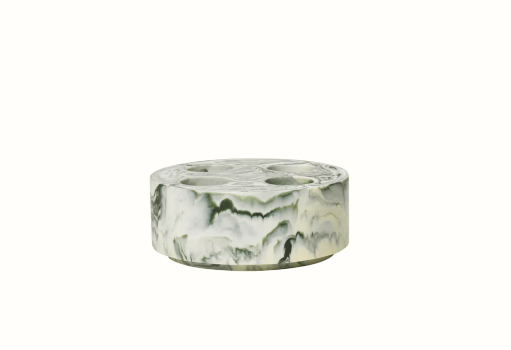 Mist Toothbrush Holder Emerald Off White