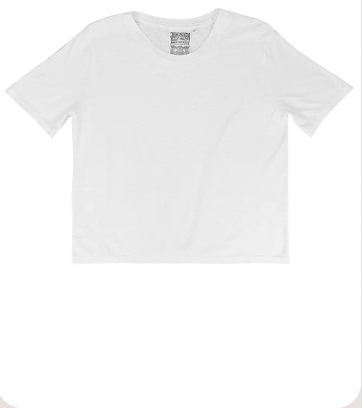 Silverlake Cropped Tee - White