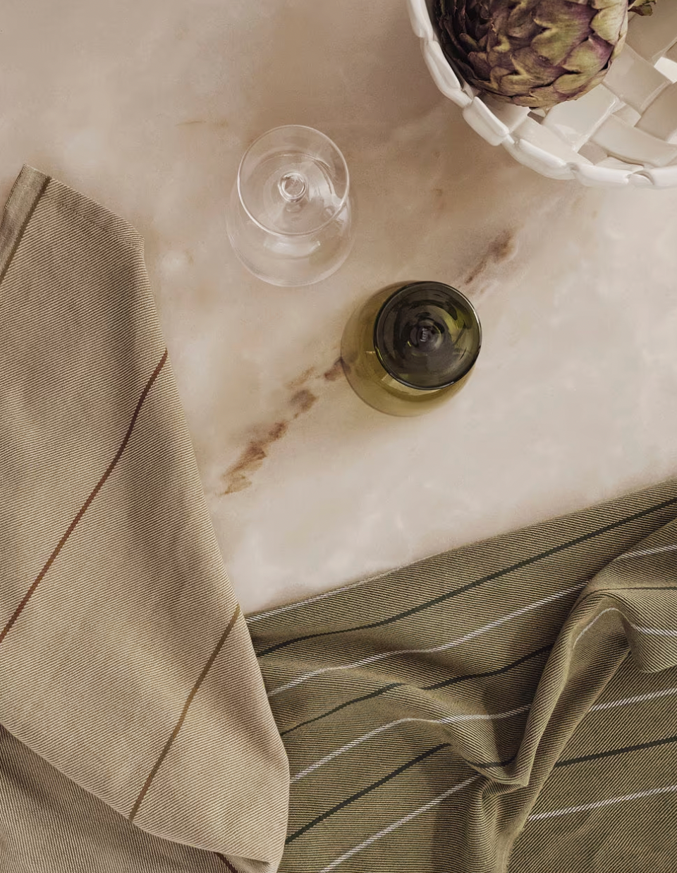 Ito Tea Towel Set of 2 Seaweed Flax