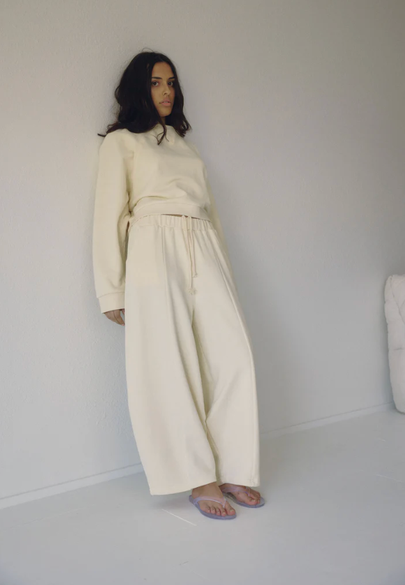 The Barrel Sweat Pant - Milk
