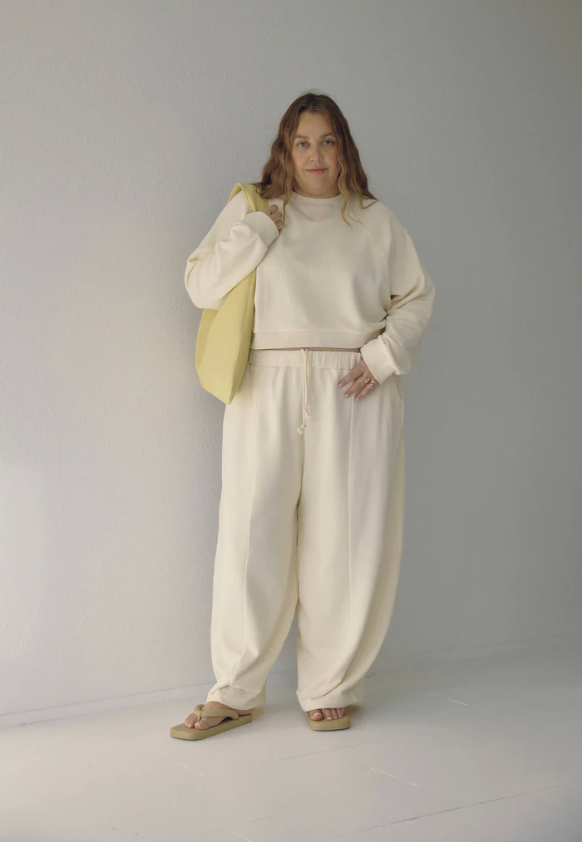 The Barrel Sweat Pant - Milk