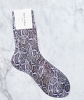Ribbed Laminated Socks - Python
