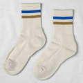 Gym Socks - Blue/Gold Stripe