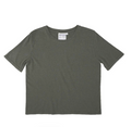 Silverlake Cropped Tee - Olive Green