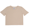 Silverlake Cropped Tee - Stucco Beige