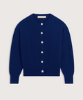 Ada Crewneck Cardigan - Smalt Blue
