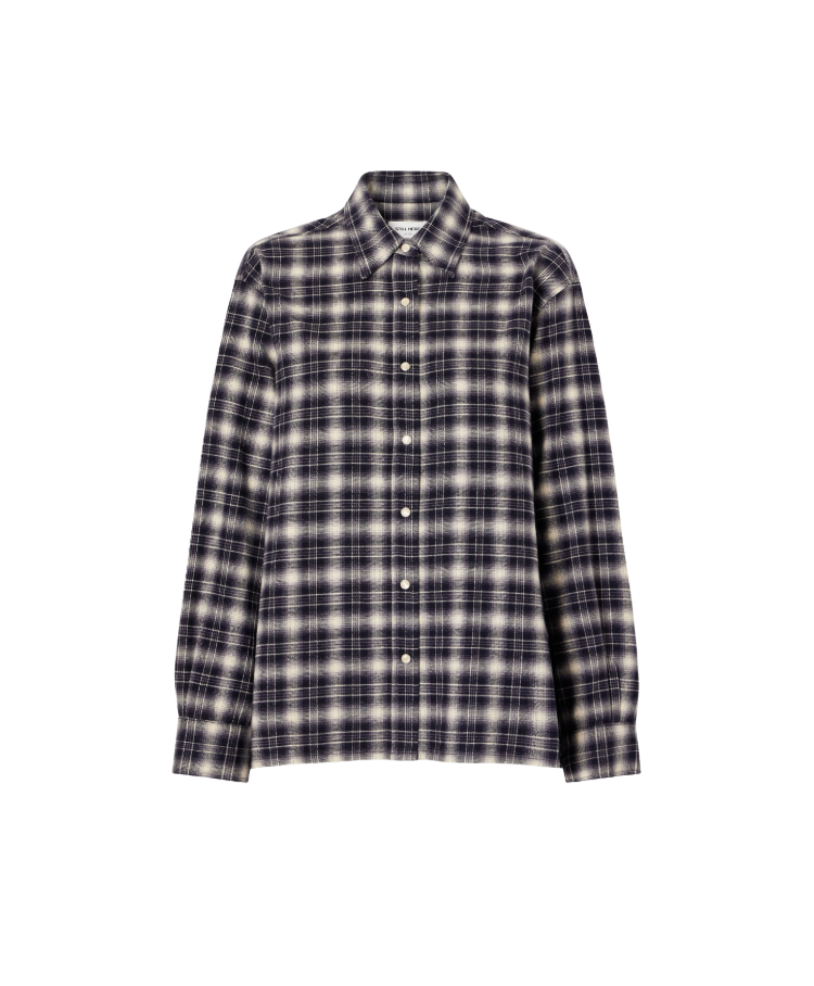 Noon Shirt - Navy Plaid